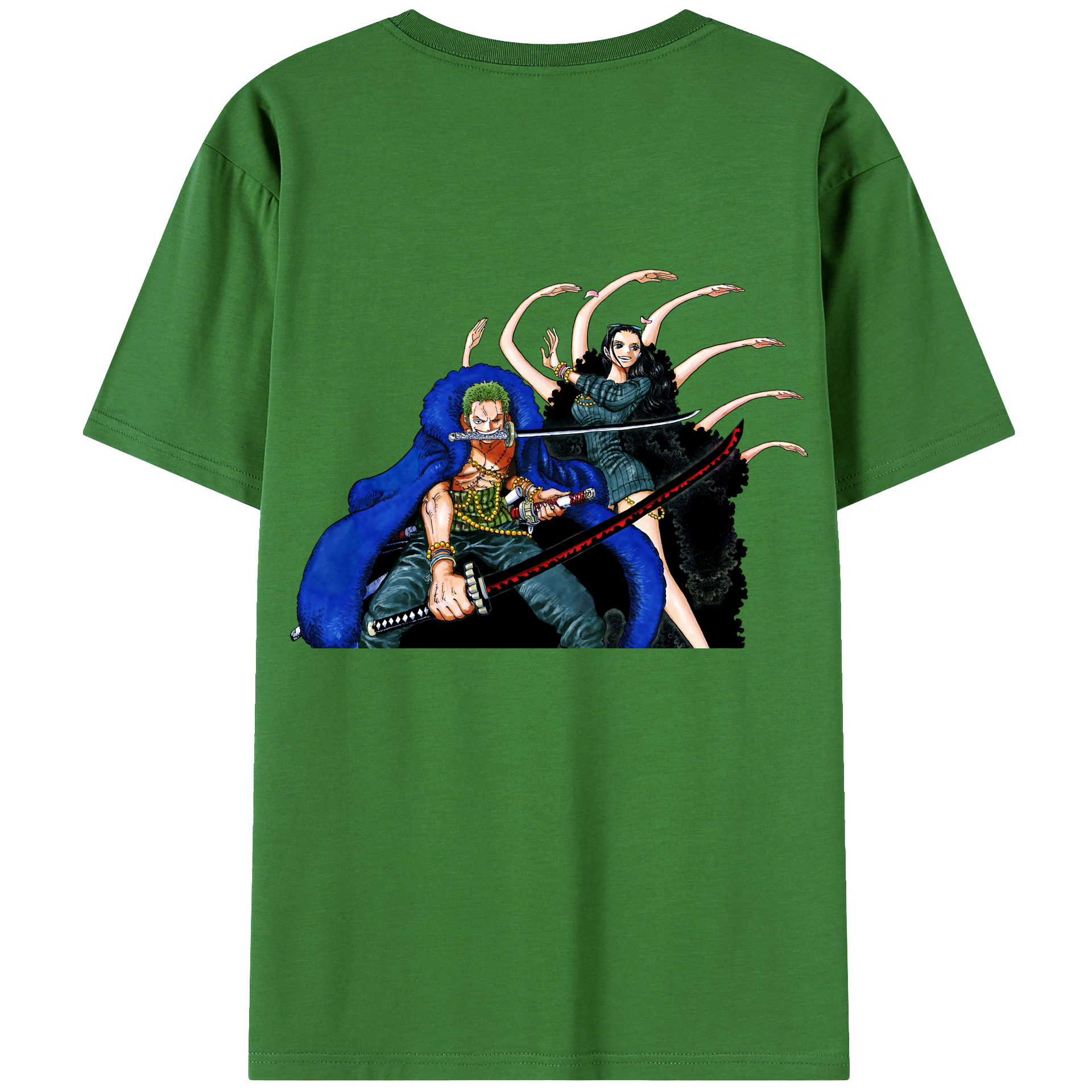 ワンピース ロロノア・ゾロ ONE PIECE Roronoa Zoro レディース半袖Tシャツ(バックプリント)